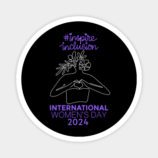 Count Her Inspire Inclusion Women's International Day 2024 Magnet